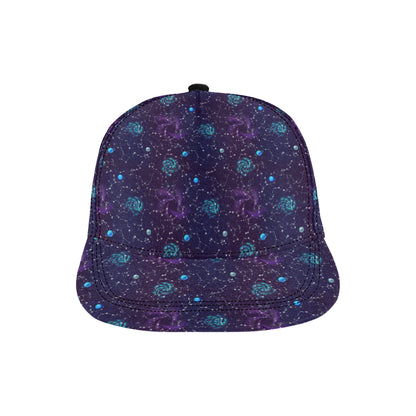 Zodiac Galaxy Design Print Snapback Cap