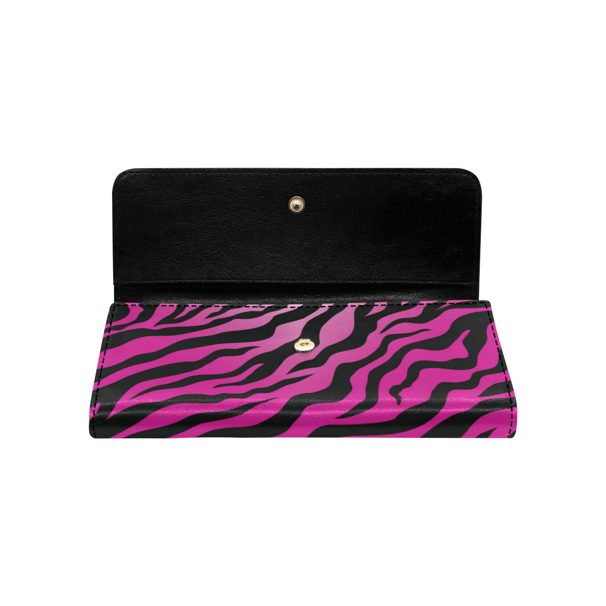 Pink Zebra Women's Trifold Wallet