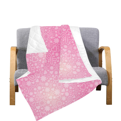 Breast cancer Pattern Print Design 02 Premium Quilt