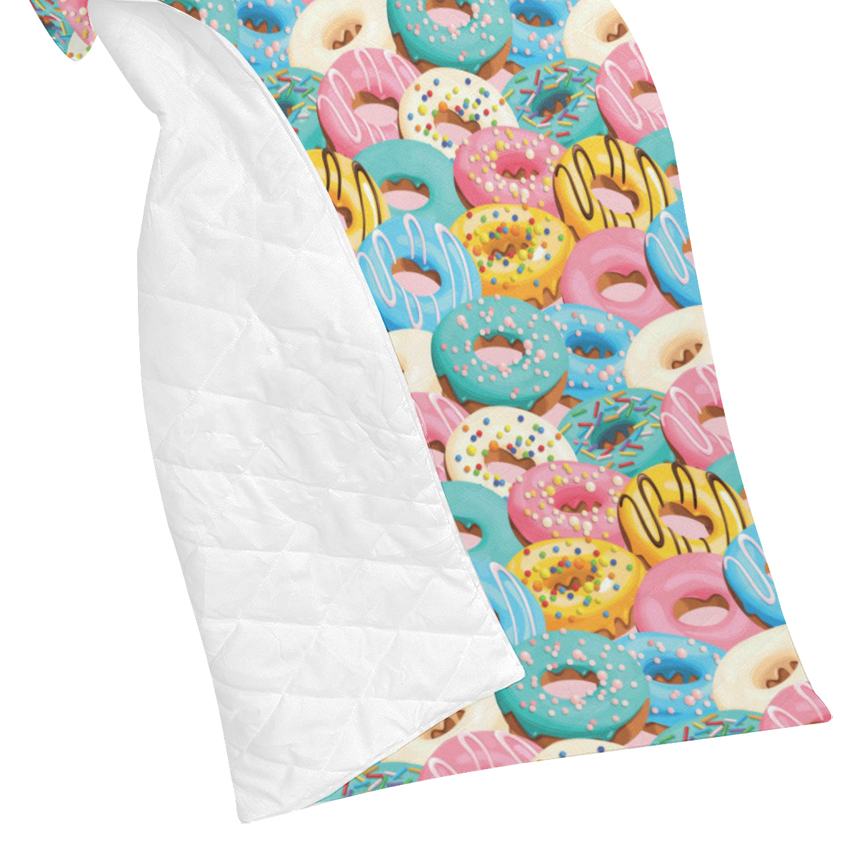 Donut Pattern Print Design DN01 Premium Quilt
