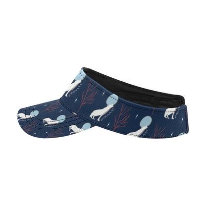 Wolf Moon Print Design LKS304 Unisex Sun Visor