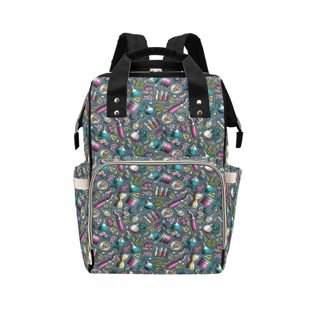 Science Print Design LKS304 Diaper Bag Backpack