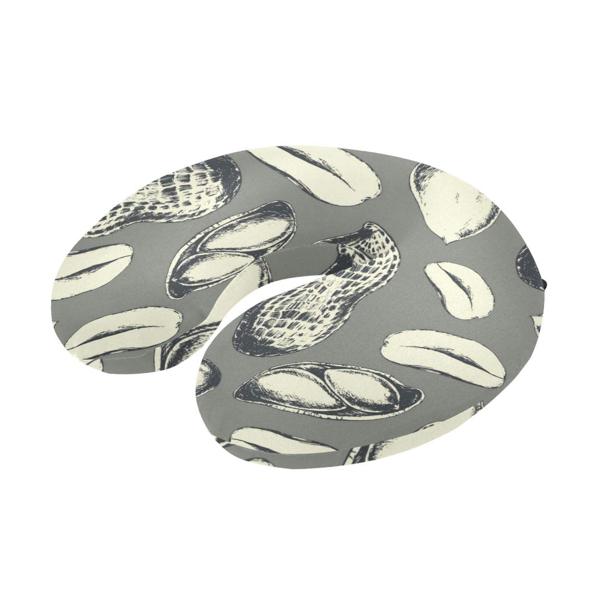 Peanut Pattern Print Design A01 U-Shaped Travel Neck Pillow
