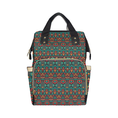 Aztec Pattern Print Design 04 Diaper Bag Backpack