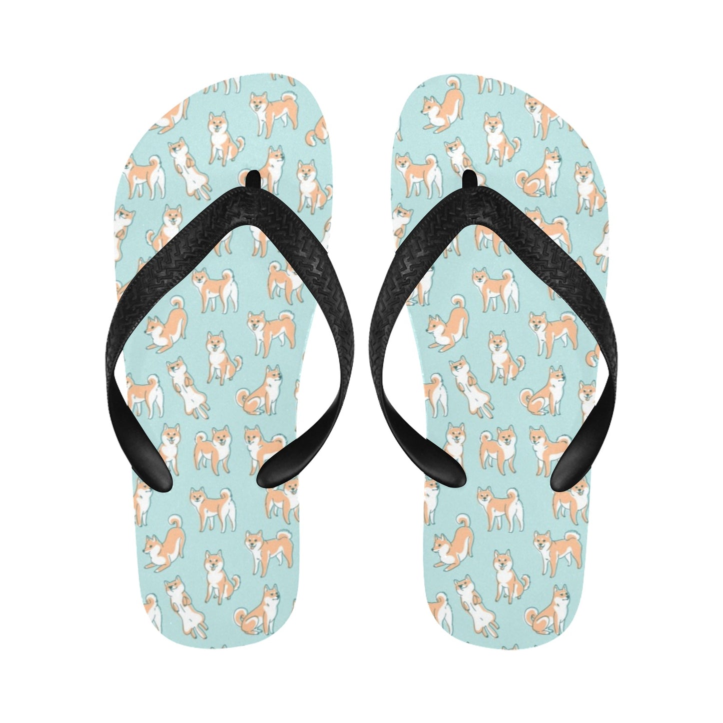 Shiba Inu Print Design LKS304 Flip Flops