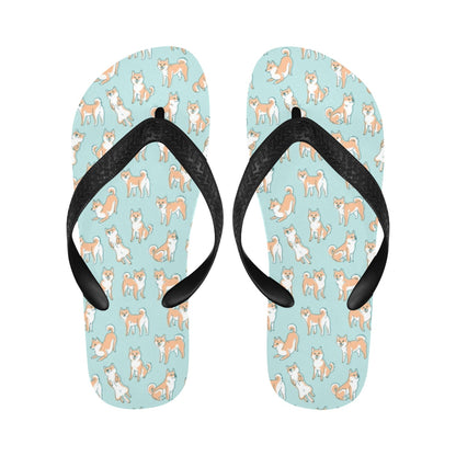 Shiba Inu Print Design LKS304 Flip Flops