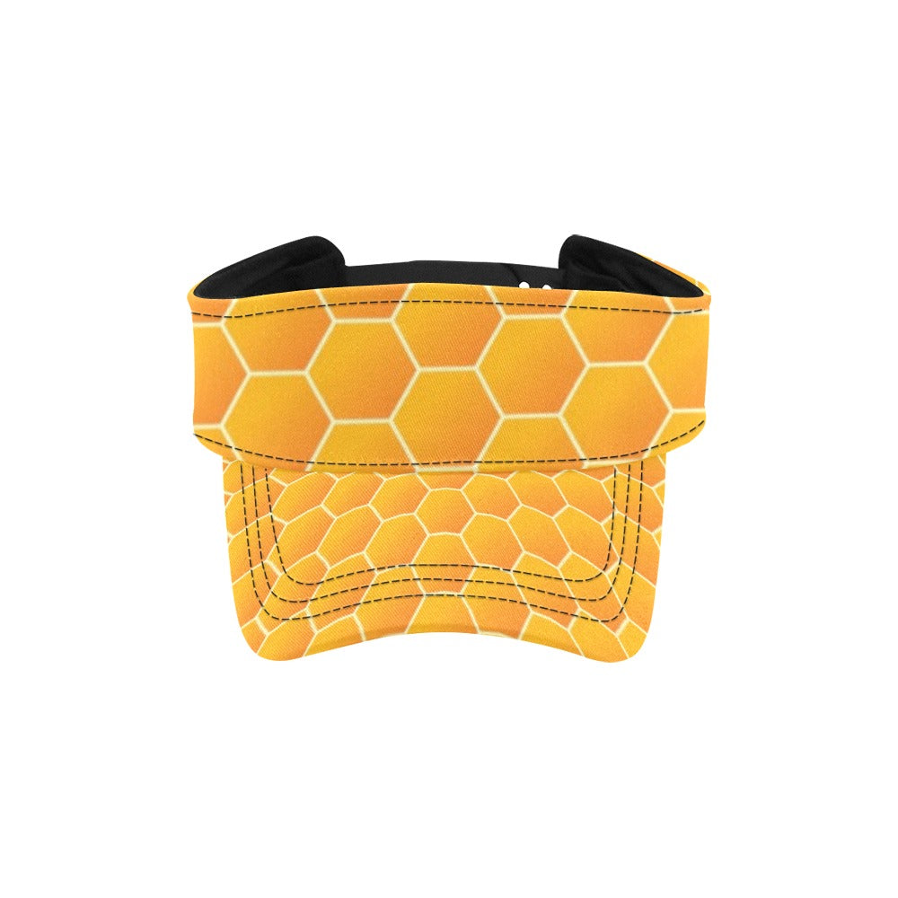 Honey Bee Honeycomb Print Design LKS3011 Unisex Sun Visor