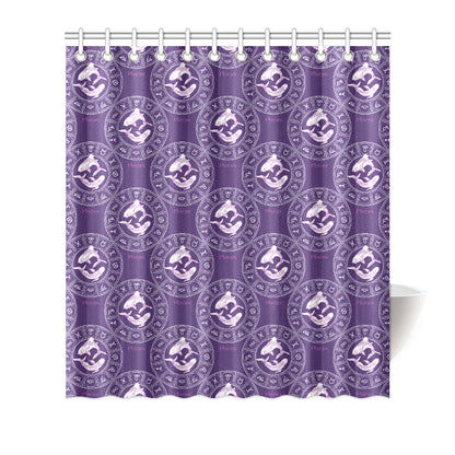 Pisces Pattern Print Design A02 Shower Curtain