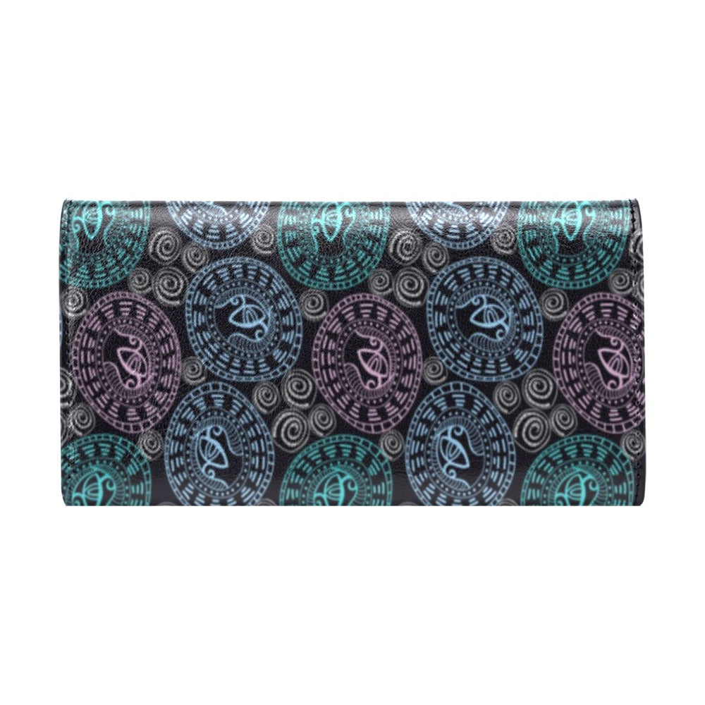 Eye of Horus Ethnic Pattern Women's Trifold Wallet