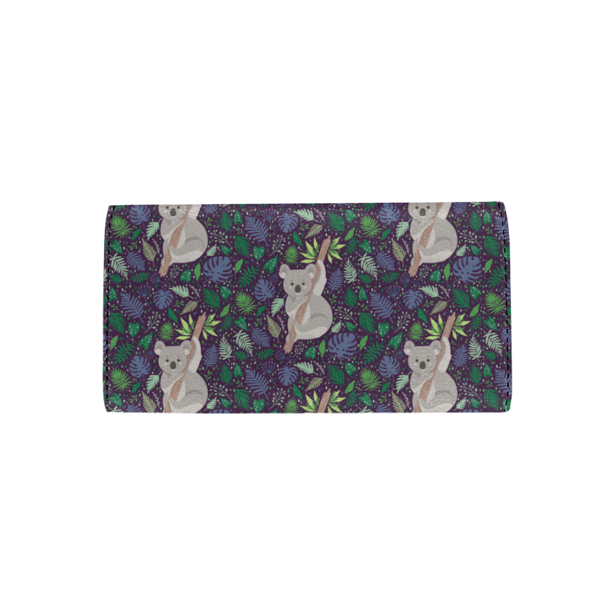 Koala Pattern Print Design 06 Women's Trifold Wallet