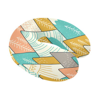 Mountain Pattern Print Design 02 U-Shaped Travel Neck Pillow