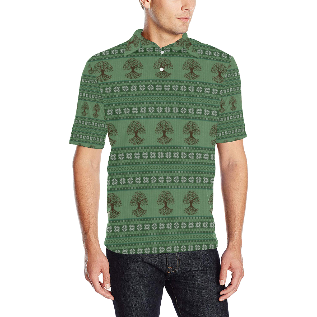 Celtic Pattern Print Design 09 Men Polo Shirt