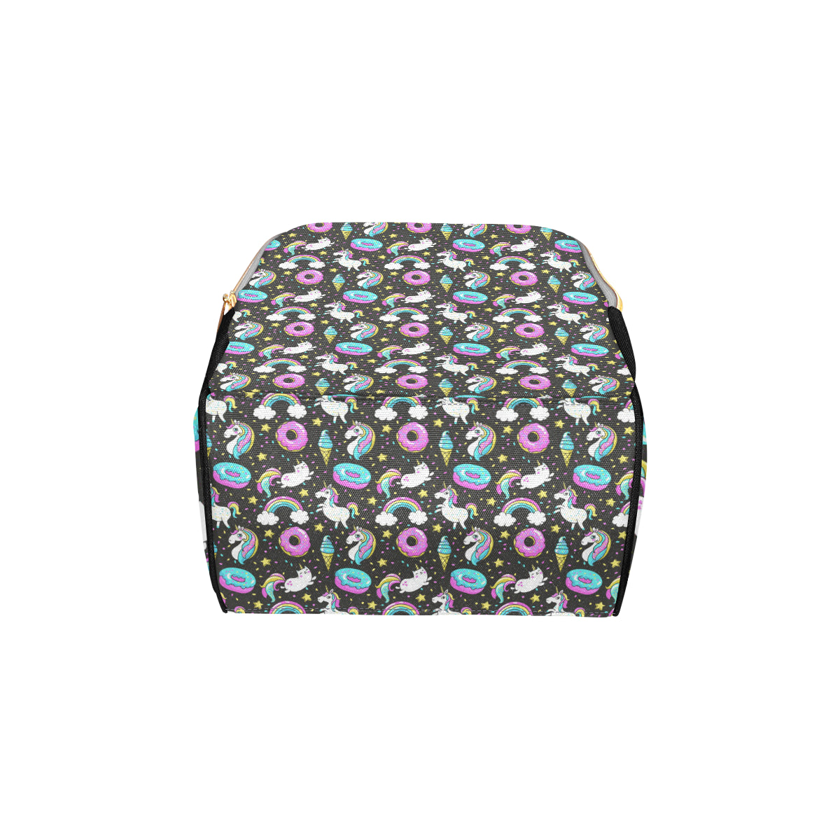 Donut Unicorn Pattern Print Design DN09 Diaper Bag Backpack