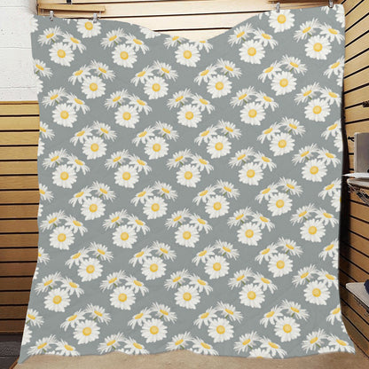Daisy Pattern Print Design DS09 Premium Quilt