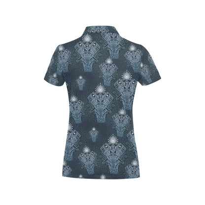 Elephant Mandala Women's Polo Shirt