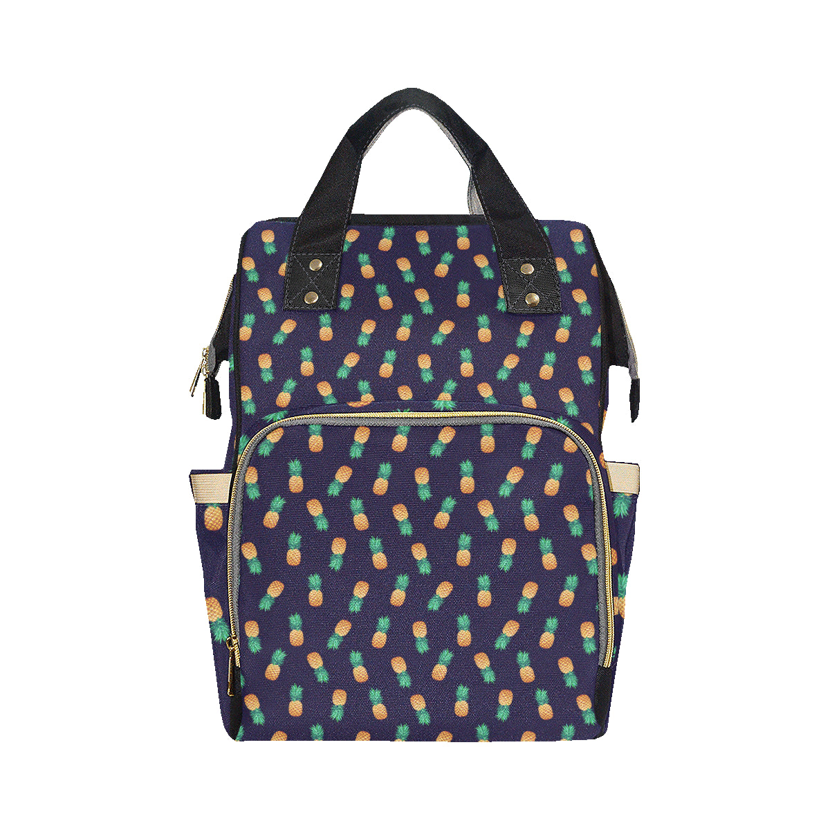 Pineapple Pattern Diaper Bag Backpack