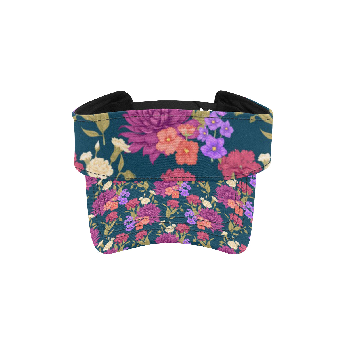 Dahlia Pattern Print Design DH01 Unisex Sun Visor
