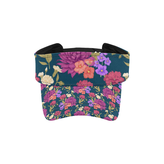 Dahlia Pattern Print Design DH01 Unisex Sun Visor