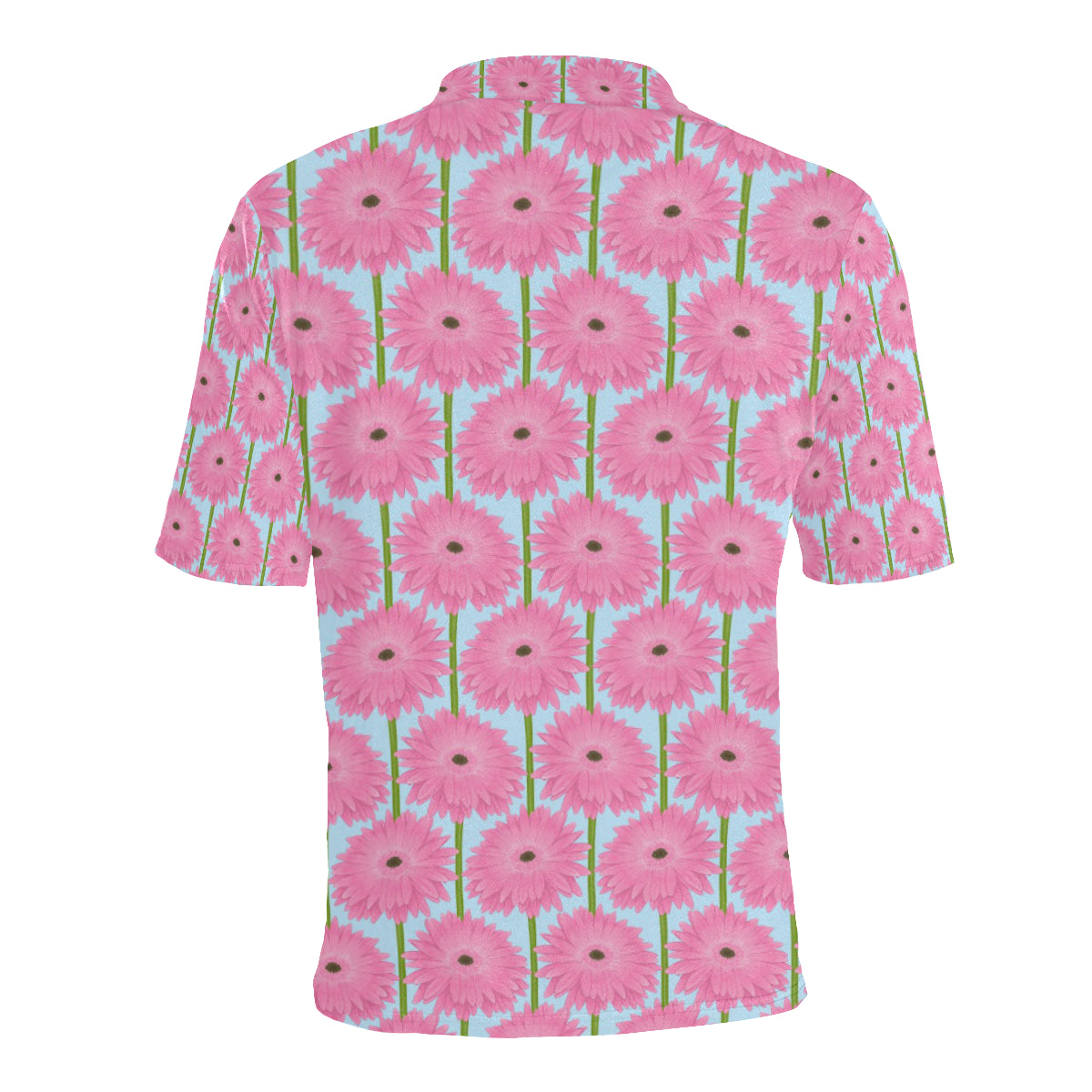 Gerberas Pattern Print Design GB01 Men Polo Shirt