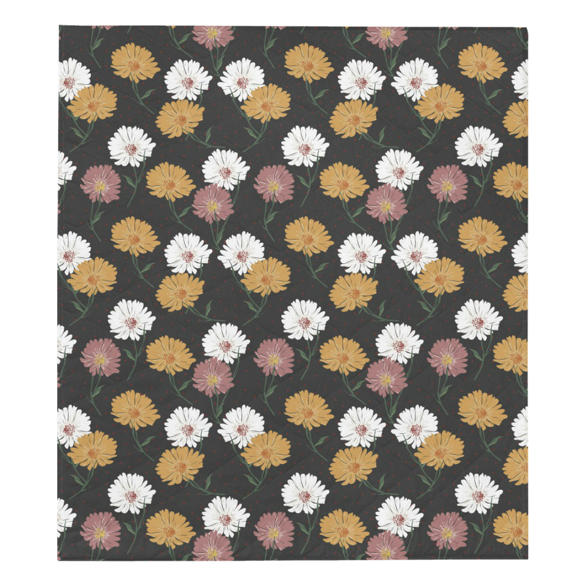 Daisy Pattern Print Design DS04 Premium Quilt