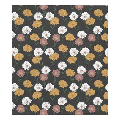 Daisy Pattern Print Design DS04 Premium Quilt