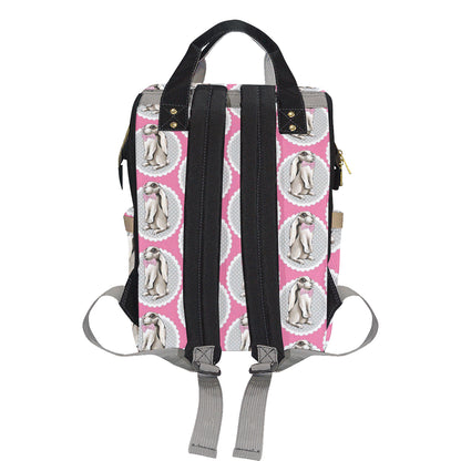 Rabbit Pattern Print Design RB019 Diaper Bag Backpack
