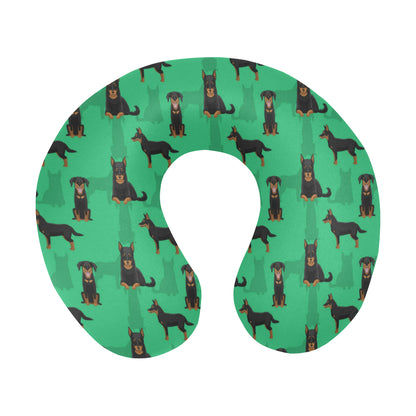 Beauceron Pattern Print Design 01 U-Shaped Travel Neck Pillow