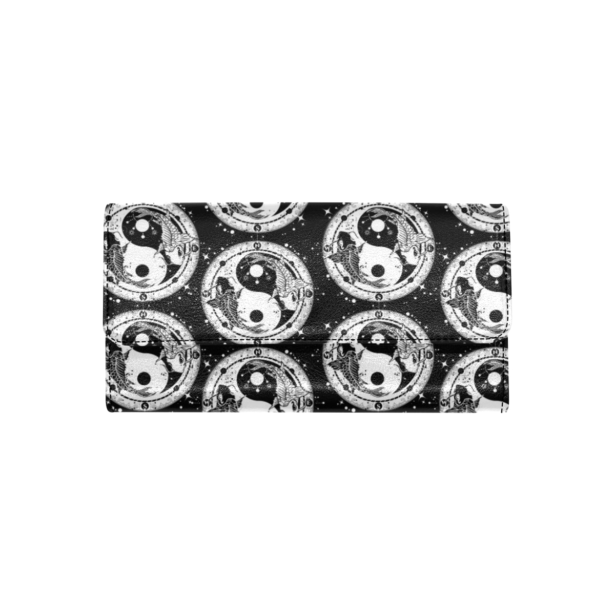 Yin Yang Koi Fish Women's Trifold Wallet