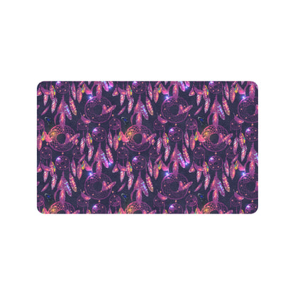 Dream catcher neon Rubber Doormat