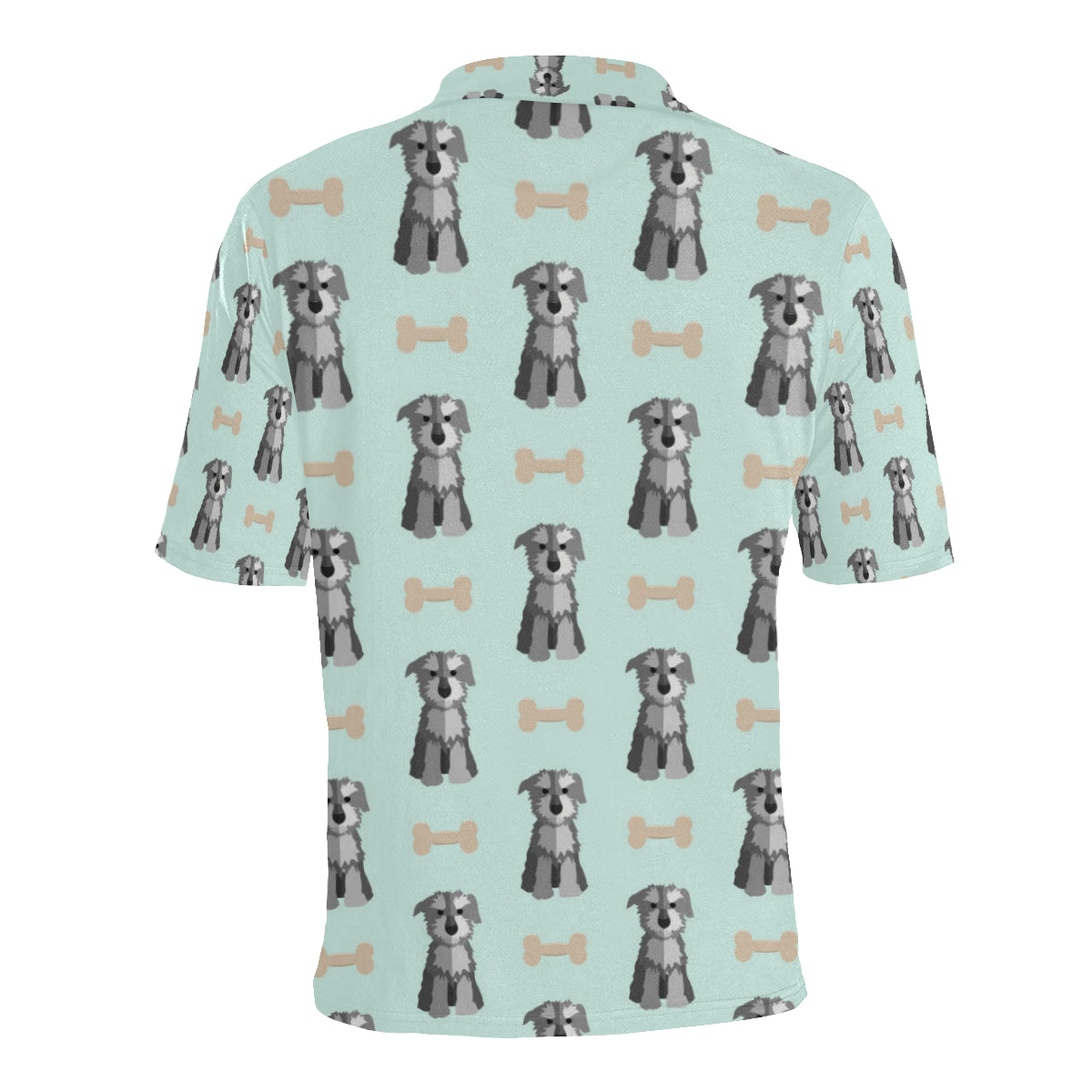 Schnauzers Pattern Print Design A03 Men Polo Shirt