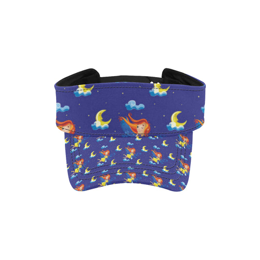 Fairy with Moon Print Pattern Unisex Sun Visor