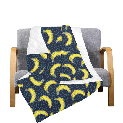 Banana Pattern Print Design BA09 Premium Quilt
