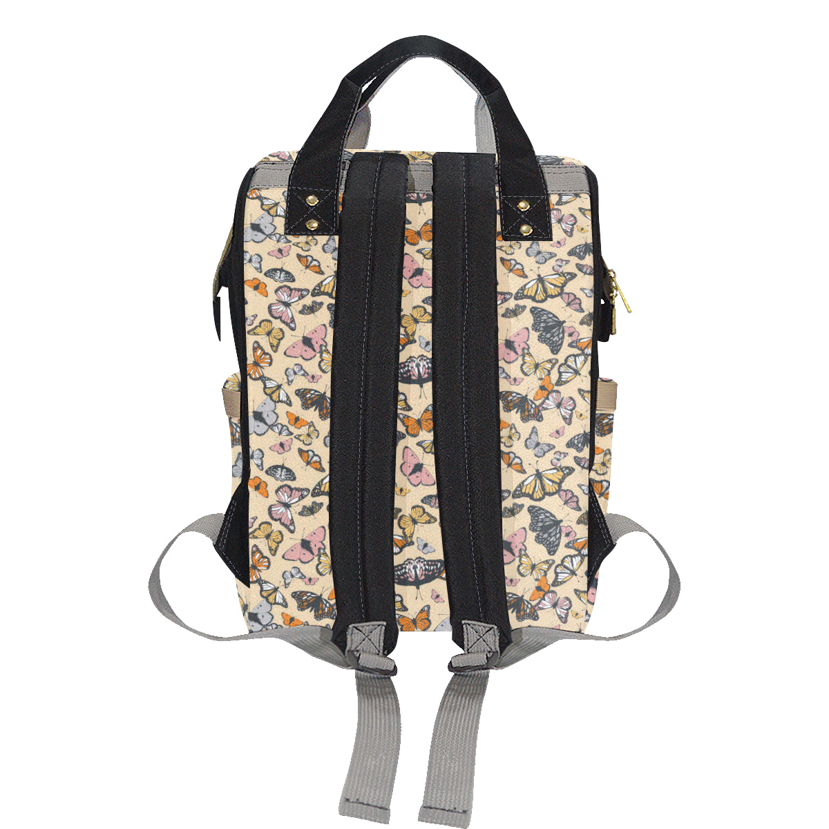 Butterfly Pattern Print Design 04 Diaper Bag Backpack