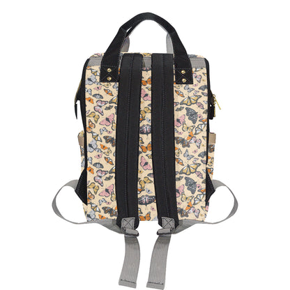 Butterfly Pattern Print Design 04 Diaper Bag Backpack