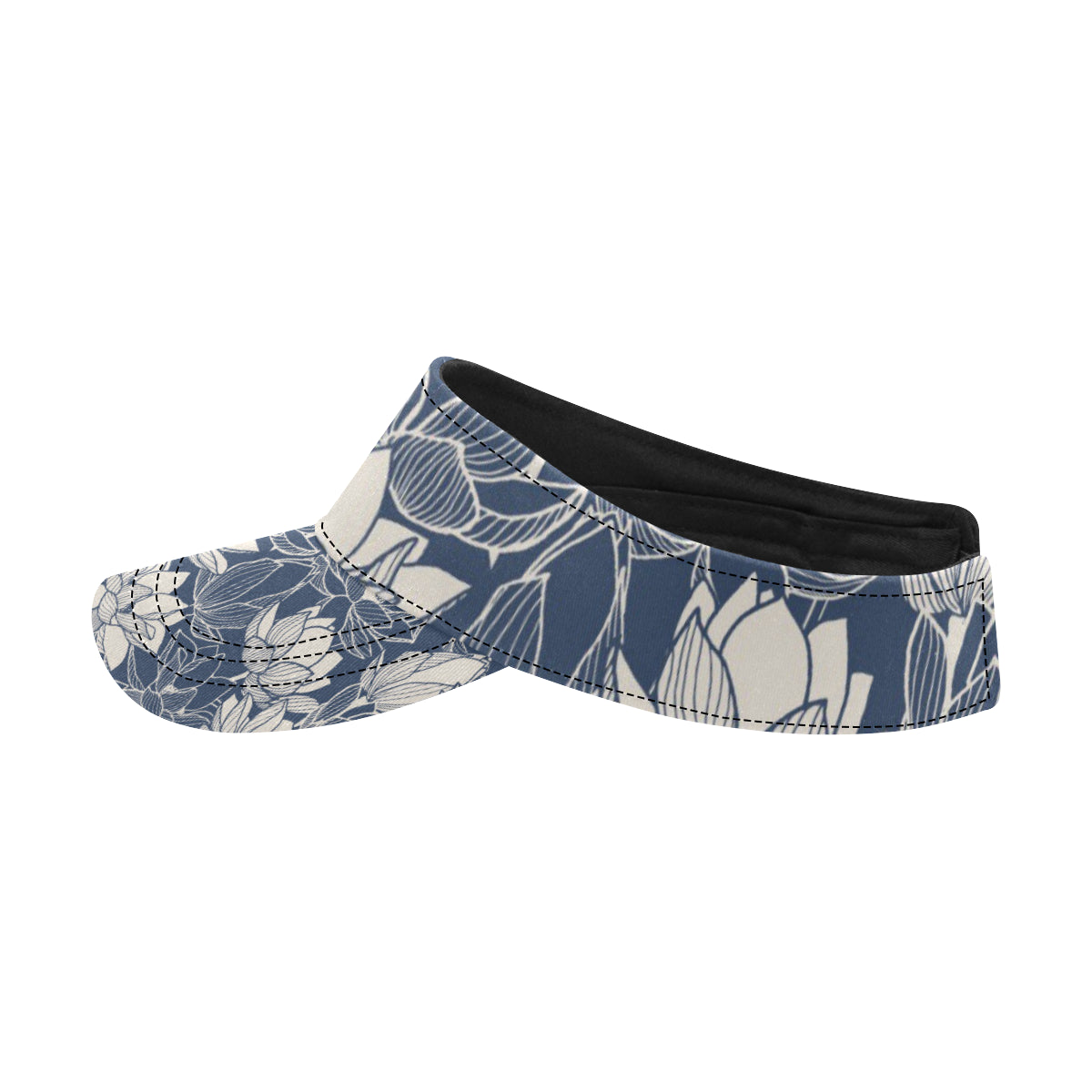 Water Lily Pattern Print Design WL04 Unisex Sun Visor