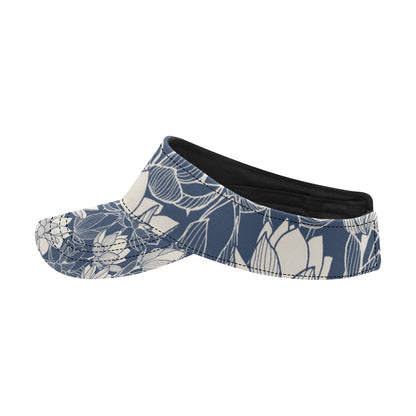 Water Lily Pattern Print Design WL04 Unisex Sun Visor