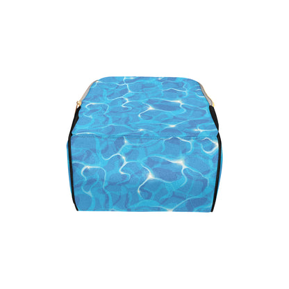 Ocean Reflex Pattern Print Design A02 Diaper Bag Backpack
