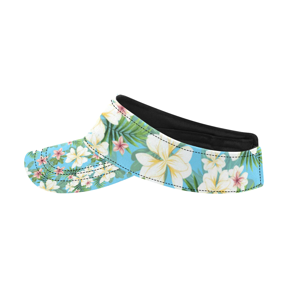 Plumeria Pattern Print Design PM028 Unisex Sun Visor