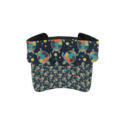 Sea Turtle Colorful with bubble Print Unisex Sun Visor