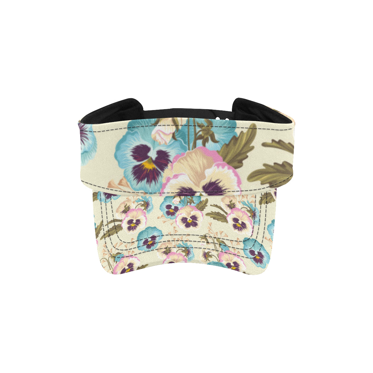 Pansy Pattern Print Design A02 Unisex Sun Visor
