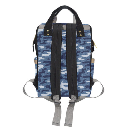 Jean Camouflage Pattern Print Design 05 Diaper Bag Backpack