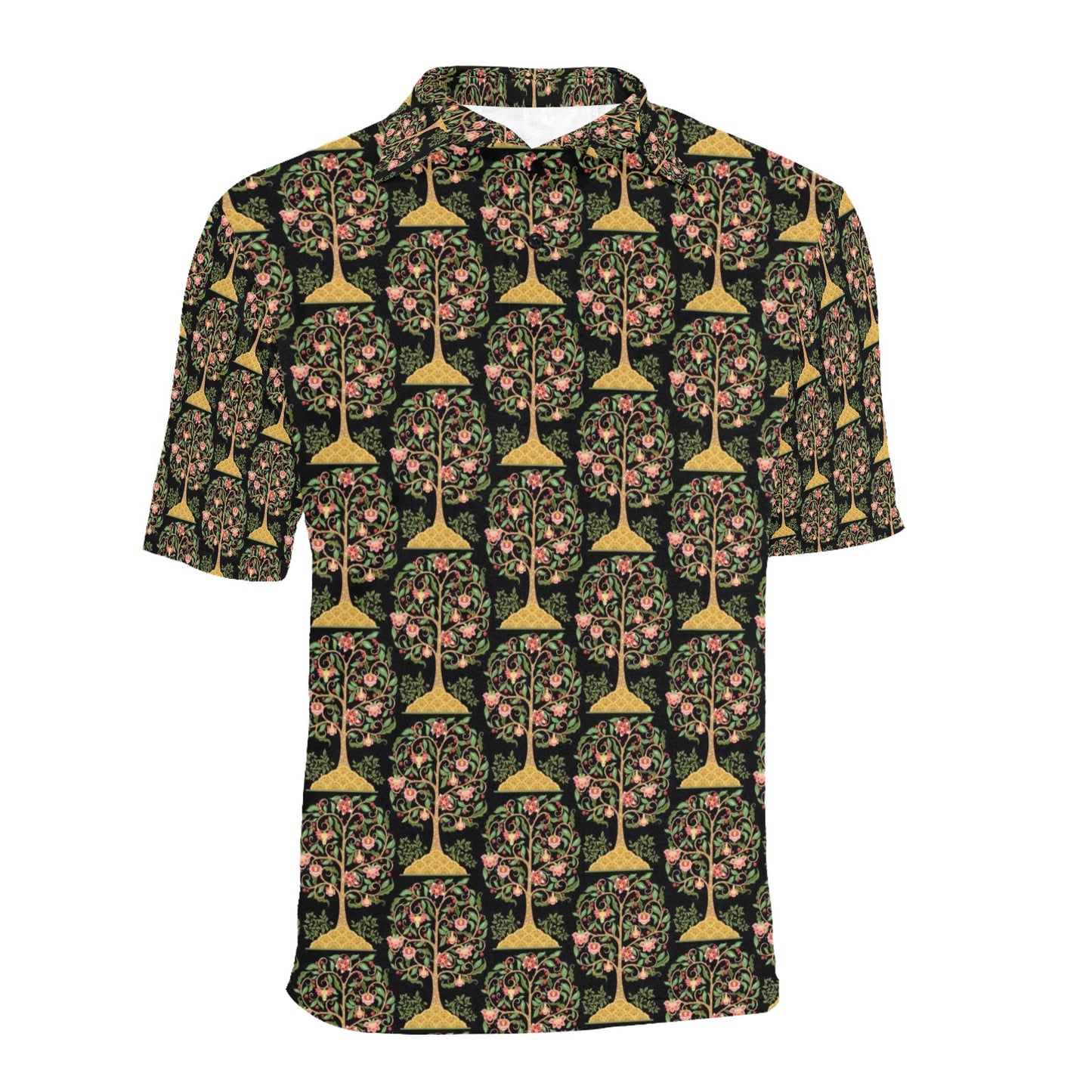 Tree Of Life Print Design LKS303 Men Polo Shirt