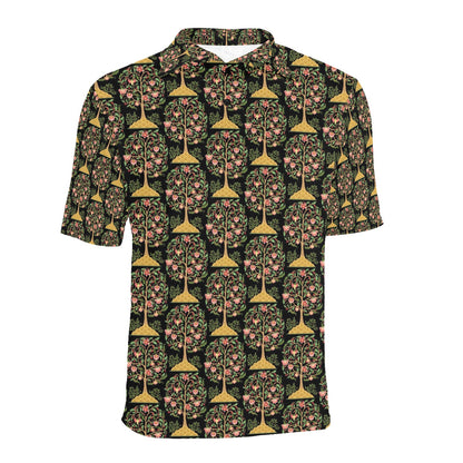 Tree Of Life Print Design LKS303 Men Polo Shirt