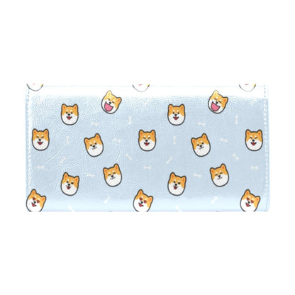 Shiba Inu Print Design LKS3012 Women's Trifold Wallet