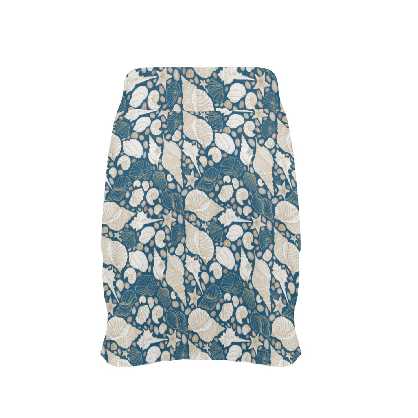 Seashell Print Design LKS308 17" Golf & Pickleball Skort with Pockets
