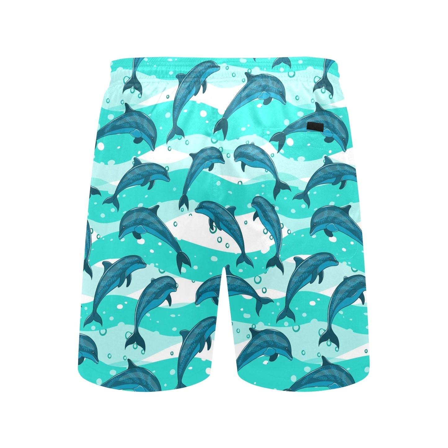 Dolphin Design Print Pattern Men's Swim Trunks Beach Shorts