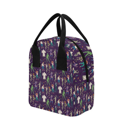 Creepy Zombie Print Design LKS302 Insulated Lunch Bag