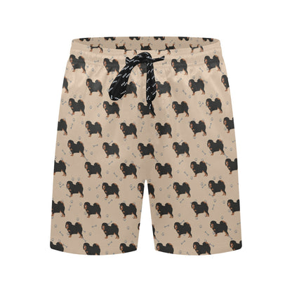 Tibetan Mastiffs Print Design LKS301 Men's Swim Trunks Beach Shorts