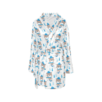 Ski Print Design LKS306 Women's Fleece Robe