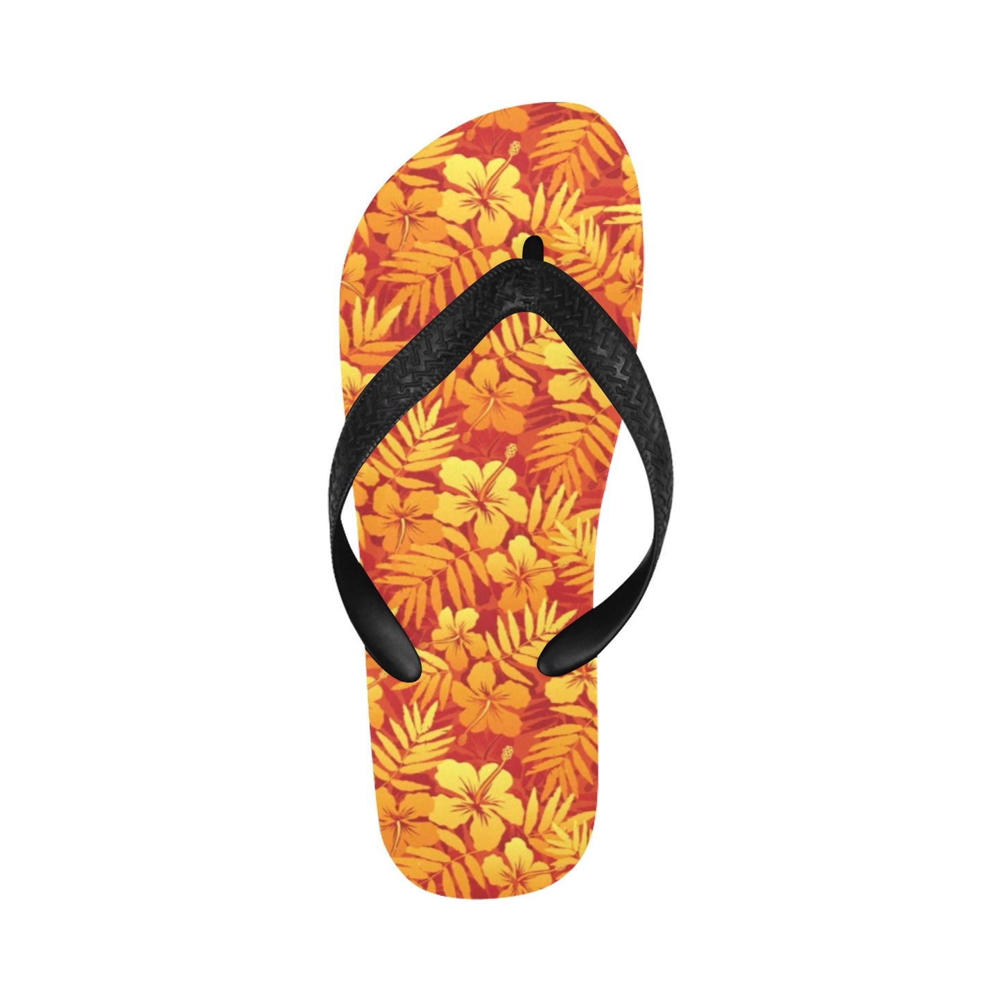Hibiscus Summer Print Design LKS302 Flip Flops